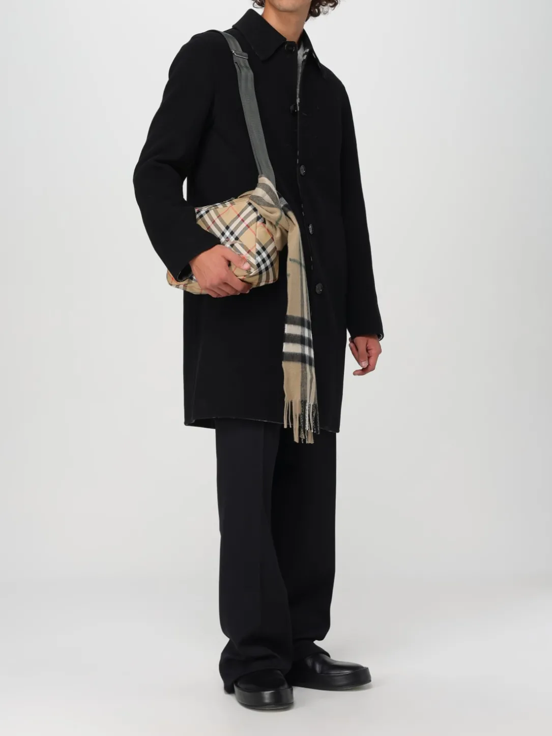 Borsa Vintage Check Burberry in nylon jacquard