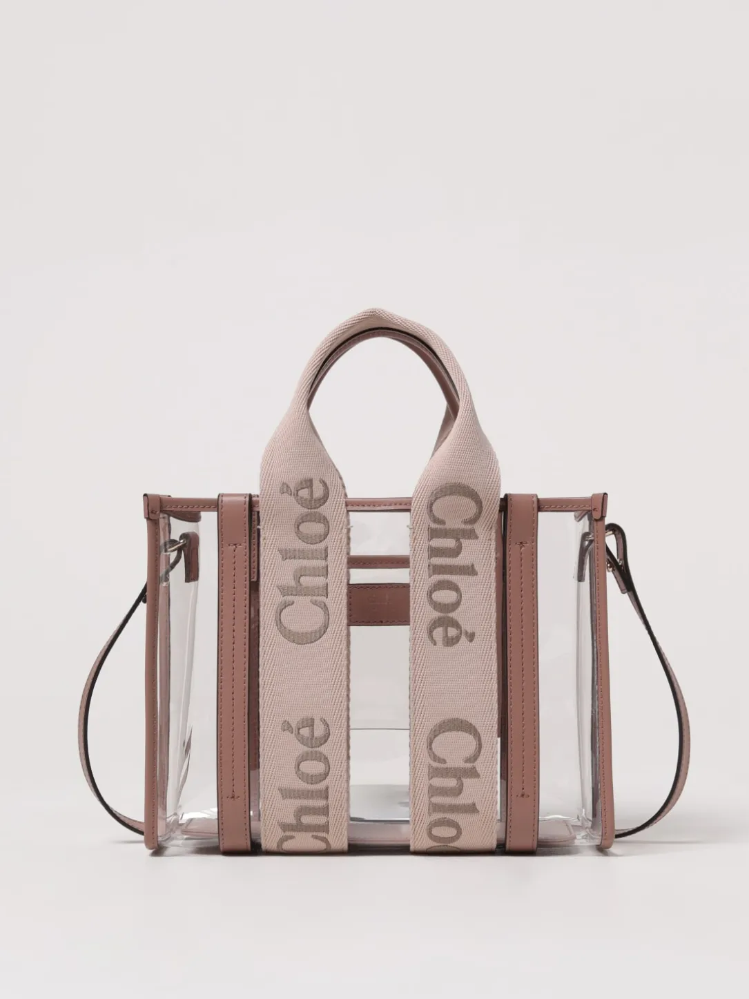 Borsa Woody Chloè in pvc e pelle