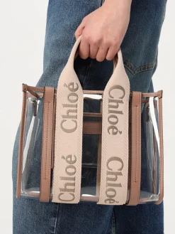 Borsa Woody Chloè in pvc e pelle