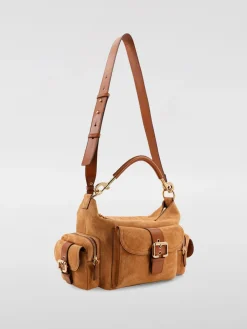 Borse a spalla camera utility Chloé in camoscio