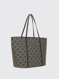 Borse a spalla in cotone con logo Tory Burch