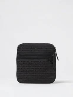 Borsello con logo jacquard Emporio Armani