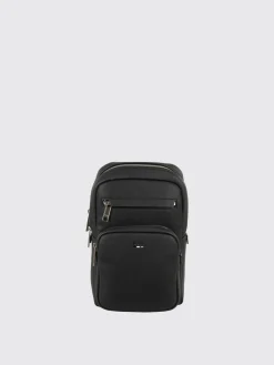 Borsello in pelle sintetica a grana Boss