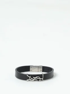 Bracciale Cassandre Saint Laurent in pelle ed ottone