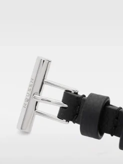 Bracciale McQueen in pelle a grana