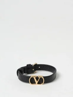 Bracciale VLogo Signature Valentino Garavani in pelle a grana