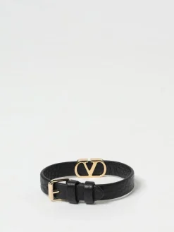 Bracciale VLogo Signature Valentino Garavani in pelle a grana