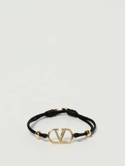 Bracciale VLogo Signature Valentino Garavani in cotone ed ottone