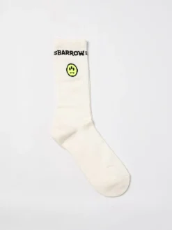 Calze Barrow in cotone stretch con logo jacquard