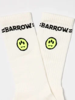 Calze Barrow in cotone stretch con logo jacquard