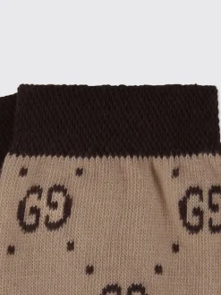 Calze Gucci in cotone con monogram GG jacquard