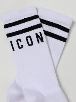 Calze Icon Dsquared2 in cotone stretch