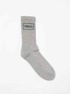 Calze in cotone con logo Versace