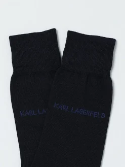 Calze Karl Lagerfeld in cotone stretch con logo jacquard