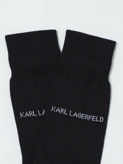 Calze Karl Lagerfeld in cotone stretch con logo jacquard