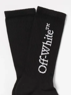 Calze Off-White in cotone stretch con logo jacquard