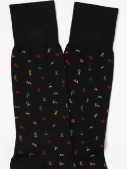 Calze Paul Smith in cotone stretch con logo jacquard