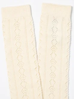 Calze Valentino in maglia traforata di cotone