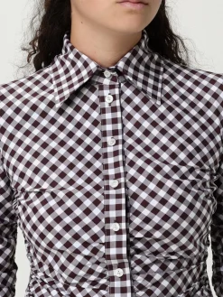 Camicia a quadretti Dolce & Gabbana in twill di cotone