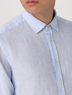 Camicia BD Baggies in misto lino a righe