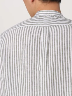 Camicia BD Baggies in misto lino a righe