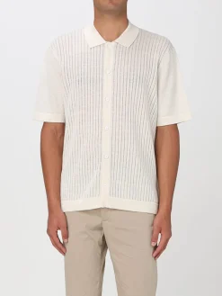 Camicia Boss in maglia di lino e cotone