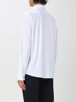 Camicia Boss in popeline di cotone a pois