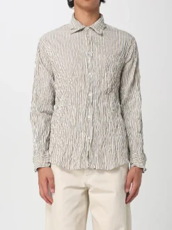 Camicia Bottega Veneta in poliestere effetto stropicciato