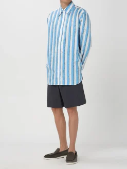 Camicia Bottega Veneta in popeline stampato