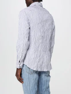 Camicia Bottega Veneta in poliestere effetto stropicciato