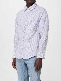 Camicia Bottega Veneta in poliestere effetto stropicciato