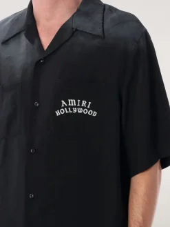 Camicia bowling con maxi logo Amiri