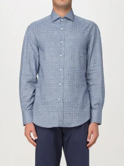 Camicia Brunello Cucinelli in cotone stampato