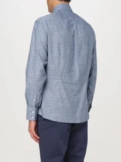 Camicia Brunello Cucinelli in cotone stampato