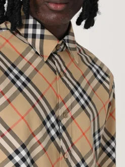 Camicia Burberry in cotone con stampa Vintage Check