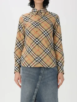 Camicia Burberry in cotone con stampa Vintage Check