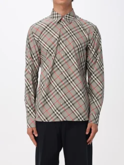 Camicia Burberry in cotone con stampa Vintage Check