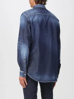 Camicia casual Dsquared2 in denim di cotone
