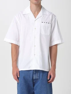 Camicia casual Marni in cotone con logo
