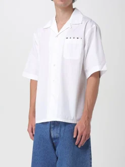 Camicia casual Marni in cotone con logo