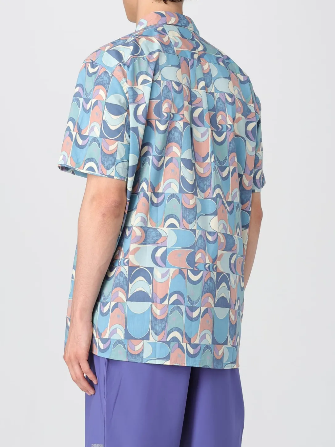 Camicia casual Patagonia in misto cotone con stampa geometrica