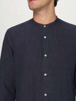 Camicia classica Brooksfield in lino