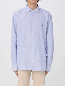 Camicia classica Brooksfield in misto cotone a righe