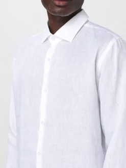 Camicia classica Brooksfield in misto lino