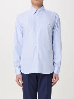 Camicia classica Brooksfield in cotone a righe