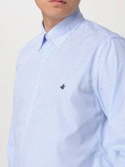 Camicia classica Brooksfield in cotone a righe