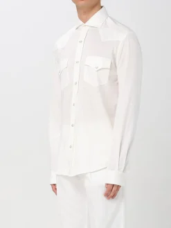 Camicia classica Brunello Cucinelli in popeline di cotone