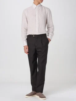 Camicia classica Brunello Cucinelli in lino