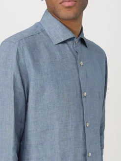 Camicia classica Eleventy in lino