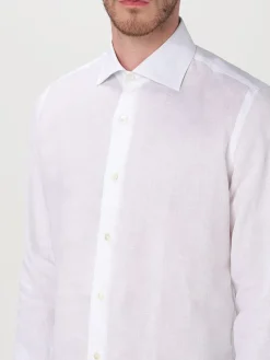 Camicia classica Eleventy in lino